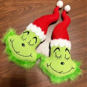 Small Grinch w/ Santa Hat • 2pk set